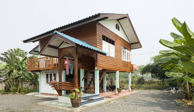 Traditional Thai Teakwood House For Rent in rural Chiang Mai