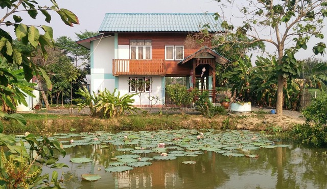 Traditional Thai Teakwood House For Rent in rural Chiang Mai