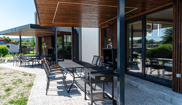 Tranquil Luxe Thermal Escape Mobile Home - Premium Mobile Home with Terrace