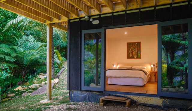 Tranquil space off nestled among native bush off Queen Charlotte Track