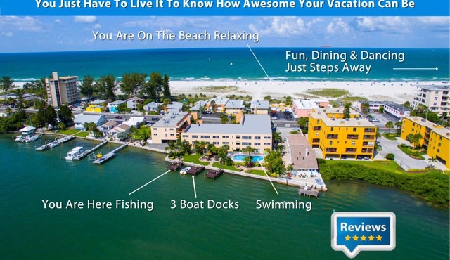 Treasure Island Beach, FL Waterfront Condo Located Steps away from the Intracoastal Waterway