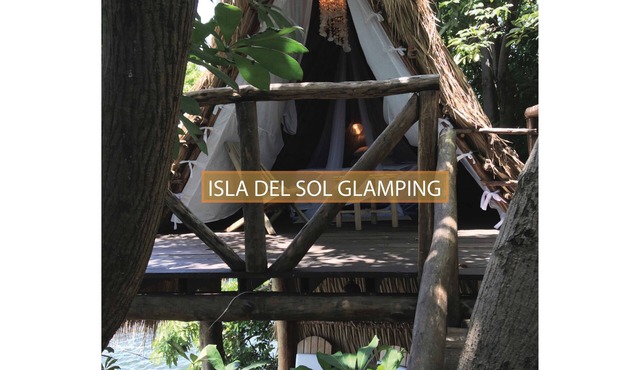 Tree Nest Luxury Camp Mombacho volcano view w/canopy terrace. Private island