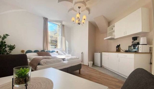 Trendy Studio Prime Location w/kitchenette & TV