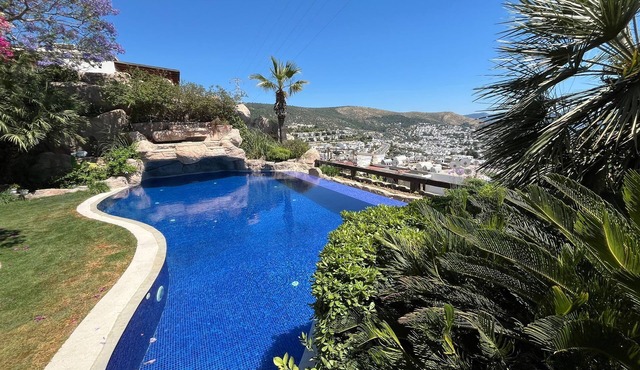 Triplex Villa with Private Pool, Bodrum Castle and Sea Views in Bodrum