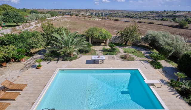 Trombadore, typical Sicilian villa in Modica