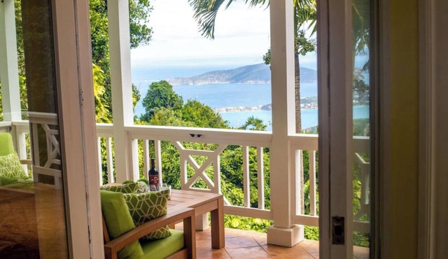 Tropical Villa-heated pool, views, generator, outdoor shower, secluded, hammock
