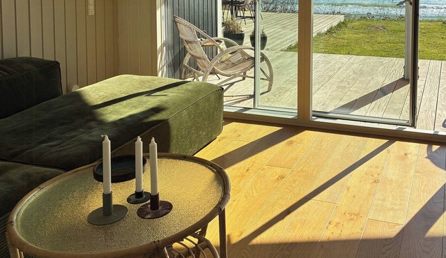 True atmosphere with sea view and beach