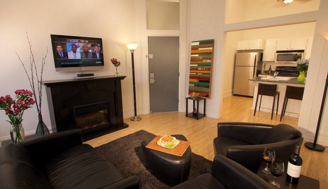 Two — King Bed, Historic Downtown Apartment in Nicely Appointed Building on Main Street