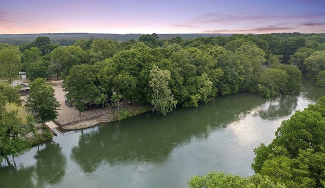 Two Riverfront Cabins for Large Groups with the Best Swimming Spot