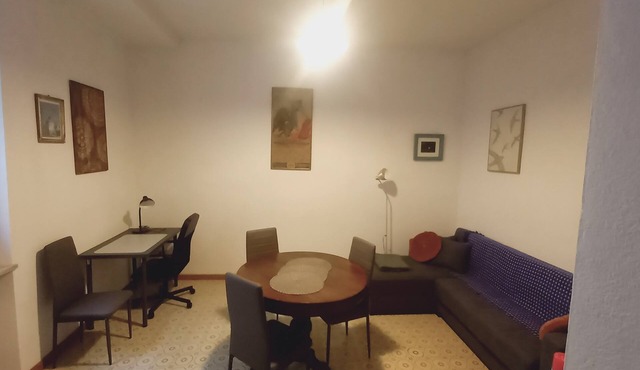 Two-room ground floor apartment with double bedroom