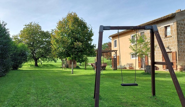 Typical house in countryside between Orvieto and lake Bolsena