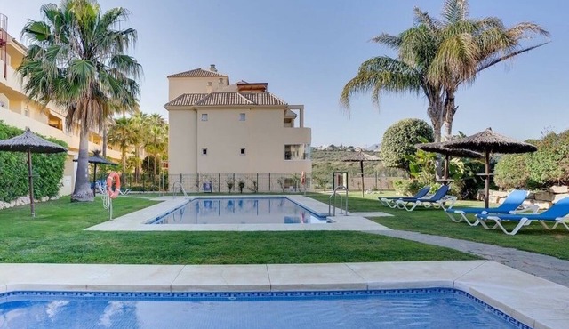 Unique accommodation with a private pool, sea view, terrace, 300m to Aldea Beach