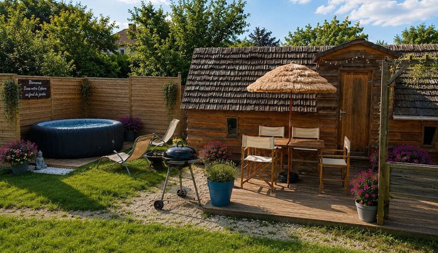 🌸 UNIQUE CABIN WITH PRIVATE SPA INCLUDED – JURA 🌸