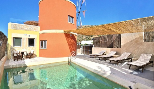 Unique Mill Villa - Private Pool&Jacuzzi-Stunning View