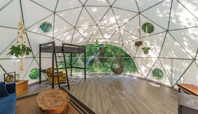 Unique Riverfront Geo Dome