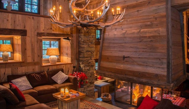 Uniquely Located Old Stone And Wood House In Antique Mountain Village At 2083 M