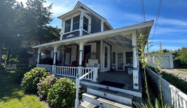 Updated 3-bedroom in gorgeous Oak Bluffs w/waterviews and expansive front porch