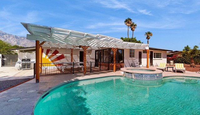 Updated mid-century gem with private pool, spa, gas grill, and free WiFi