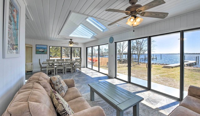 Updated Waterfront Escape w/Dock & Fire Pit