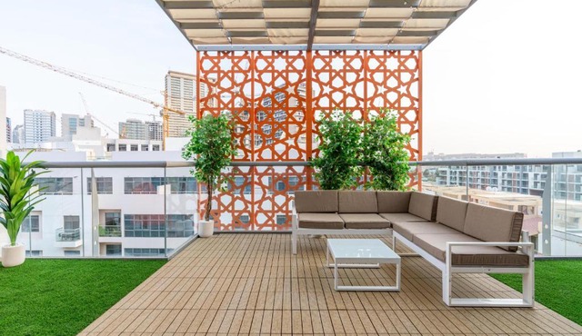 Upgraded Designer-crafted Studio in JVC with Massive Terrace