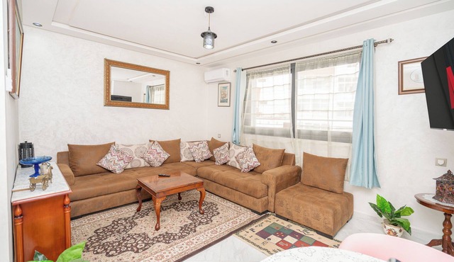 Upscale apartment with large balcony in the heart of the city