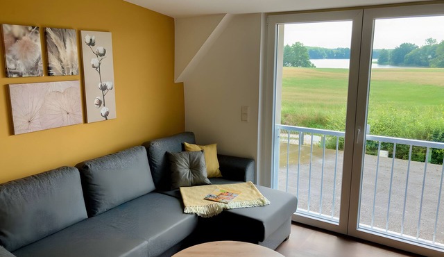 Vacation apartment "Wiese", attic 56 sqm, 2 bedrooms, terrace, max. 2 adults + 2 children