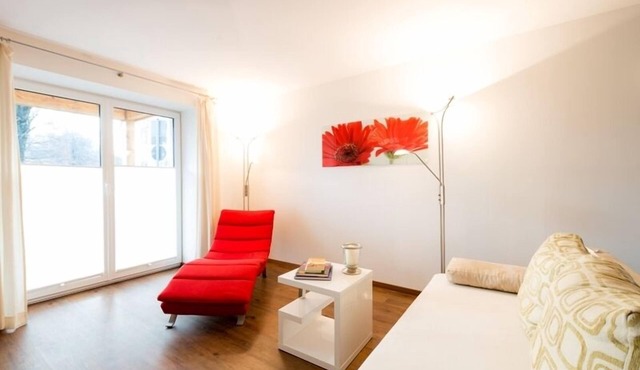 Vacation apartment 4, 34 sqm, upper floor with south-facing balcony