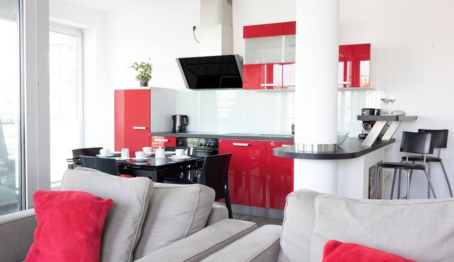 Vacation apartment Hafenblick. Elegant and modern,