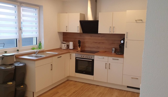 Vacation apartment with terrace directly on the Hesselberg