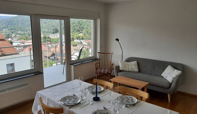 Vacation apartment in Eberbach with a view of the Neckar - between hiking trails and the old town