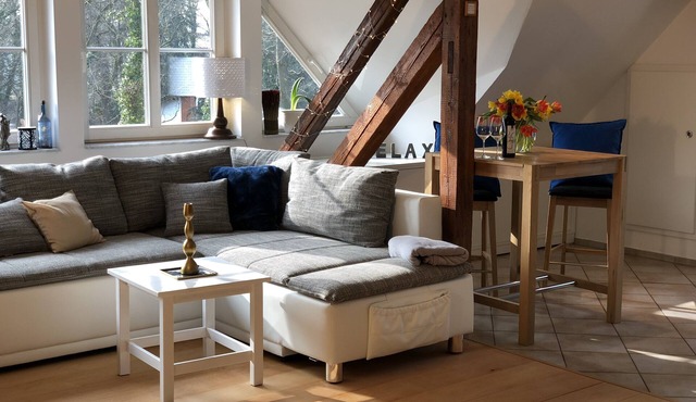 Vacation apartment with garden view for up to 7 people near the RB Arena