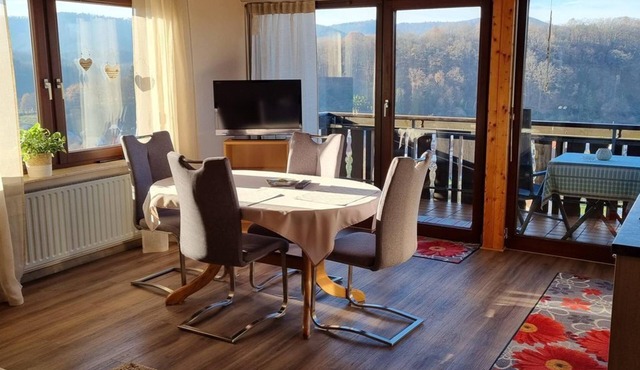 Vacation apartment Panoramablick incl. double room Jüngstberg - Guesthouse "Sonnenhöhe"