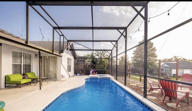 Vacation Home 3miles to Disney With Heated Pool, Spa, Fire Pit, & Game Room!