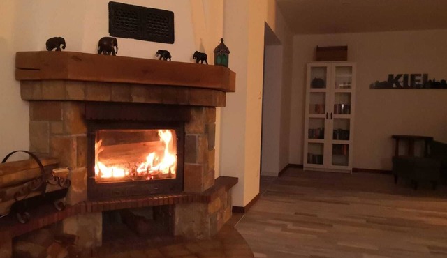 Vacation home on the edge of the forest with fireplace