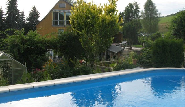 Vacation in Saxon Switzerland Garden Pool Stove Sauna