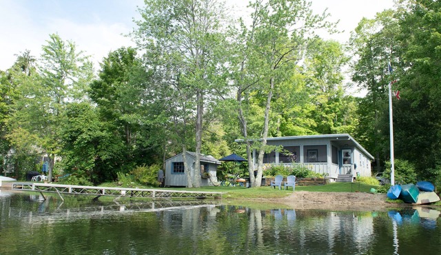 Vacation or work away from home! Private Beach Lakefront Cottage in Lenox MA