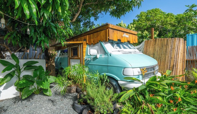 Van MicroHome under Mango Tree by the Beach!