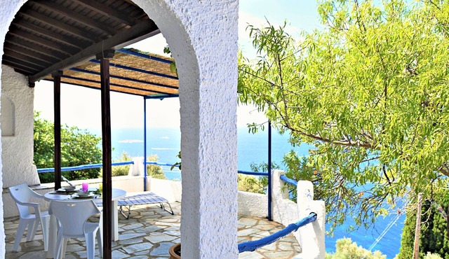 VERONICA house. Infinity panoramic pool. Sea access. Privileged Egean view!