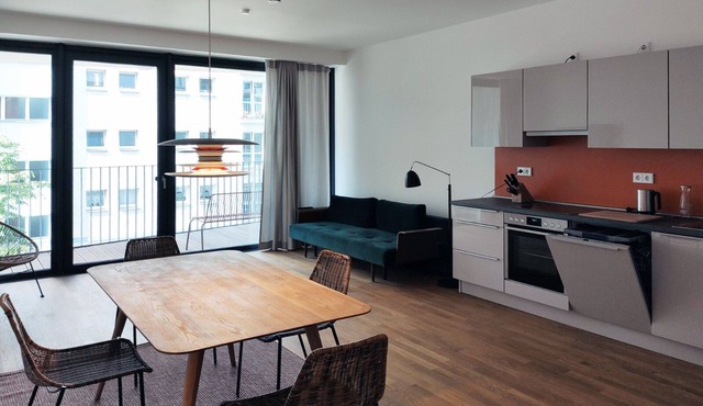 Very large, modern sunny apartment with balcony