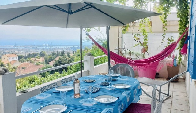 Very nice Marseille house with sea view, terraces, 15 minutes from the beaches