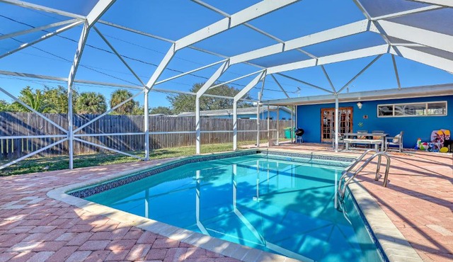 Vibrant Coastal Cottage with Pool