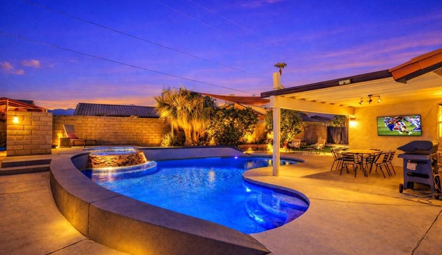 Vibrant Home & Sparkling Pool. Entertain in Luxury at this Desert Gem! #75-354