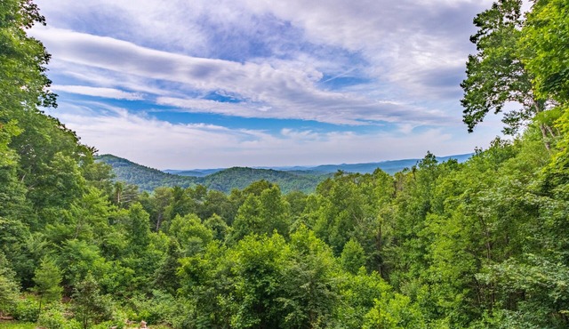 VIEW! Darling+Cozy Cabin - Private yet close to Highlands