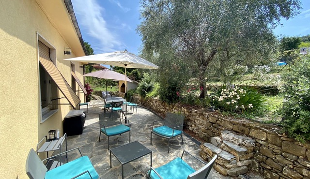 Villa 1.5 km from the sea, in the middle of olive trees