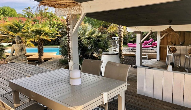 Villa Avec Piscine Dans Écrin de Verdure Bassin Arcachon 6 Couchages