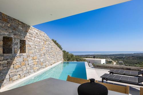 Villa Avgi with private pool and sea view
