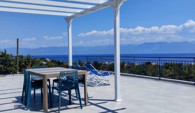 Villa Blue Cocoon - Chrani Messinia Peloponnese Sea View Rooftop Beach 550 m