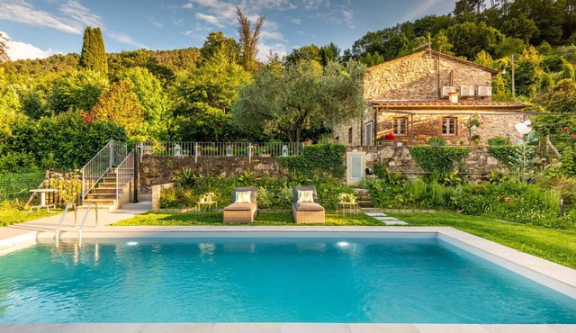 Villa Ester, a Stylish Farmhouse with Pool on the Hills by Lucca