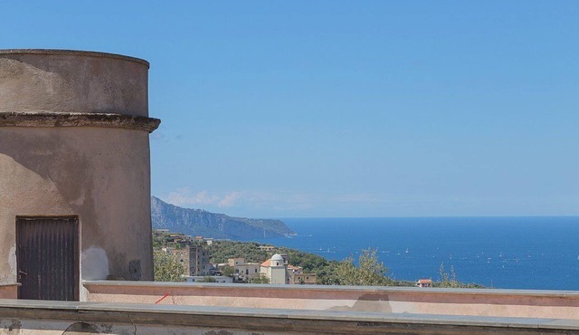 Villa Gera: A characteristic and welcoming two-story villa in a quiet position, located on a hillside above the sea, with Free WI-FI.