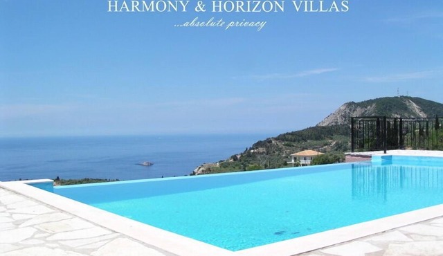 Villa Harmony - privacy and view of the Ionian Sea